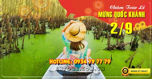 Tour du lịch Rừng Tràm Trà Sư Đảo Bà Lụa 2 ngày 2 đêm Lễ 2/9/2026